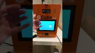 Sell Bitcoin USDT Ethereum Dash Tron with new Cube Crypto ATM [upl. by Zimmerman]