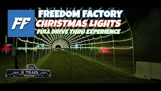 2024 Freedom Factory Christmas Lights Show Full Show Burnout in Light Tunnel [upl. by Adnawed]