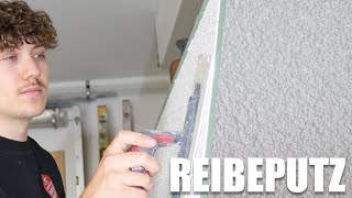 Reibeputz  Kratzputz richtig machen amp strukturieren 👨🏼‍🎨 – So geht’s DIY  kreativtobi [upl. by Sulohcin]