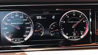 Mercedes S65 AMG Coupe acceleration 0 to 240kmh [upl. by Moyna]