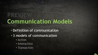 Communication Models [upl. by Ingaberg]