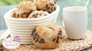 DinkelSonntagsBrötchen I einfach am Vorabend vorbereiten I Rezept von Nicoles Zuckerwerk [upl. by Rigdon]