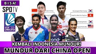 DAFTAR PEMAIN MUNDUR CHINA OPEN 2024ANDALAN KITA MUNDUR chinaopen2024 [upl. by Tebazile]