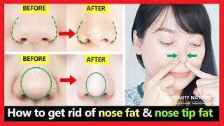 4 Best exercises Get rid of nose fat nose tip fat bulbous nose tip slim down fat nose naturally [upl. by Rubia]