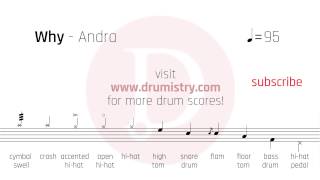 Andra  Why Drum Score [upl. by Leohcin]