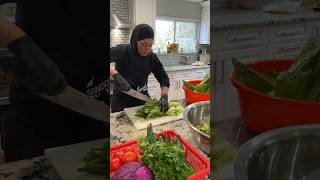 Fattoush salad for catering Salad Recipe SaladRecipe Lebanese Food [upl. by Pellet148]