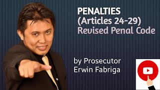 Penalties Articles 2429 of the Revised Penal Code [upl. by Alyson]