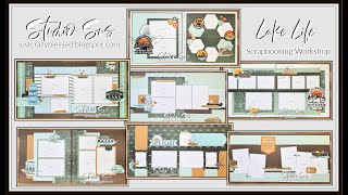 Studio Sus LAKE LIFE 12 X 12 Scrapbooking Workshop Overview [upl. by Cirdek]