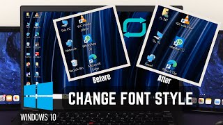 Windows 10 How To Change Font Style Default System Font [upl. by Barri104]