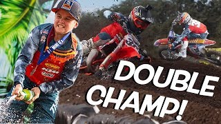 Haiden Deegan Wins Two Championship In One Day Supercross at Mini Os [upl. by Ycniuq395]