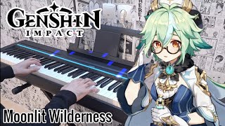 Genshin Impact  Moonlit Wilderness Piano Cover [upl. by Ellerahc]