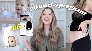 pregnant vlog  20 week update first bday plans Cubo vs Owlet Monitor [upl. by Aryam]