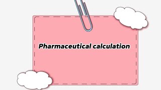 حسابات صيدلانية  Electrolyte Solutions Milliequivalents Pharmaceutical Calculation [upl. by Harli]