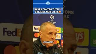 BARCELONA NAPOLI  Nel NAPOLI gioca solo KVARATSKHELIA❓ CALZONA NON CI STA😡🗣️  CHAMPIONS LEAGUE [upl. by Nednil]