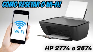 como RECONFIGURAR O WIFI da impressora HP 2774 e 2874 [upl. by Aralomo181]