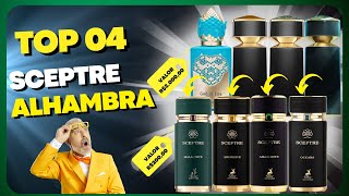 TOP 4 SCEPTRE DE MAISON ALHAMBRA  MALACHITE Vs BRONZITE Vs OCEANA Vs AMAZONITE perfumeimportados [upl. by Rhodie634]