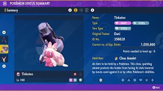 Tinkaton Support  Duos  7 Star Serperior Raid  Pokemon ScarletViolet [upl. by Andriana]