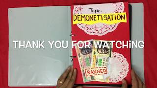 ECONOMICS PROJECT ON DEMONETIZATION CLASS 12  CBSE COMMERCE [upl. by Ninette]