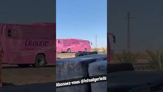 La publicité en Algérie  bus rose awane ads fi djazair car transport pink in algeria covering dz [upl. by Asiulairam]