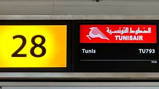 Airport Boarding Announcement Tunis Air [upl. by Nelleyram]