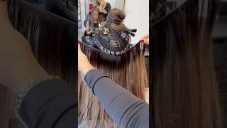 The best way to install weft hair extensions weftextensions hairextensions extensions tutorial [upl. by Geoffrey]