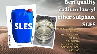 Sodium Lauryl Ether Sulphate SLES available 8125541031 manufacturing from myhome cleaningproducts [upl. by Llerad]