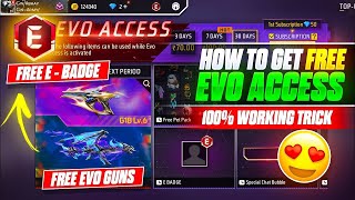 CLAIM FREE E BADGE😍IN FREE FIRE  NEW EVO ACCESS EVENT FREE FIRE  FREE FIRE NEW EVENT [upl. by Chemosh738]