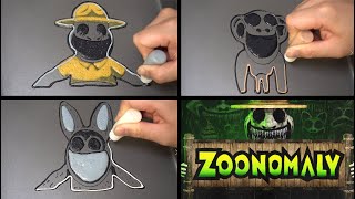 Zoonomaly Pancake Art  Zoo keeper Monkey Rabbit [upl. by Julide294]