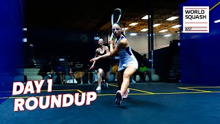 WSF World Junior Squash Championships off with a bang Roundup of day one in Houston [upl. by Mila]