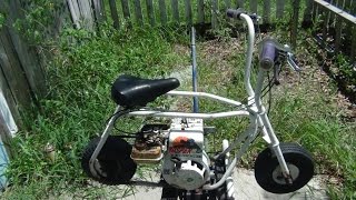 Vintage Bozo Mini Bike 2500  Flea Market [upl. by Nodroj17]