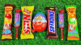 ASMR LOLLIPOP ICE CREAM Unpacking Kinder BIG Surprise eggs AND Lollipops Chocolate Sweets [upl. by Poucher]