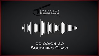 Squeaky Glass  HQ Sound Effects [upl. by Dlanod]