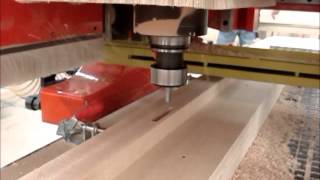 Omnitech CNC Router Machining Solid Wood Components from Akhurst CNC [upl. by Artimid]