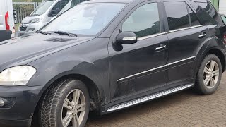 Mercedes ML W164  Trittbretter mit Einbau 299 €  side steps running boards [upl. by Yelnek]