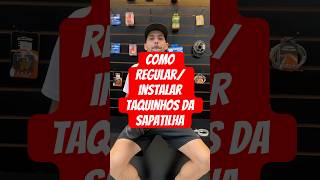 Como regularinstalar taquinhos das sapatilhas mtb bike biker [upl. by Hassi596]