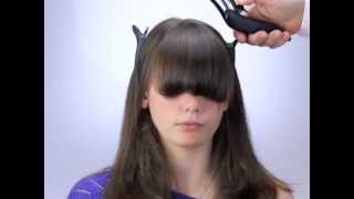 How to cut bangs and fringes the new way with Freestyla amp Wahl Clippers [upl. by Ariaj]