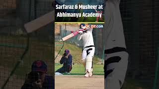 Sarfaraz Khan amp Musheer Khan Training at Abhimanyu Cricket Academy ytshorts [upl. by Reivax]