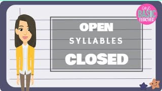 Open Closed Syllables for Kids [upl. by Nollaf]