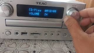 Test Cd Receiver Teac CRH238i  Cd  Line in  dock Ipod  Amply cs 74w [upl. by Eladnar]