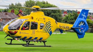 North West Air Ambulance Departure From Gamesley and Ashton Sixth Form  060824 [upl. by Petronella]