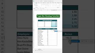 Lets learn Xlookup in excel [upl. by Ecirtaemed]