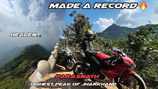 Made a record🔥 First superbike on highest peak of Jharkhand ❤️ [upl. by Zeugirdor896]