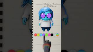 which colour is perfect glasses 😂😮 Sadness craft insideout2 art drwing [upl. by Suiravat]