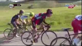 Peter Sagan  Strade Bianche 2014  attack with 22 km to go [upl. by Atteuqehs]