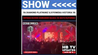 SHOW YA DIAMOND PLATNUMZ ZIMBABWE NI HATARI FIRE [upl. by Inalawi]