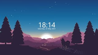 How to Add Clock Widget in Windows 10 [upl. by Elleynod]