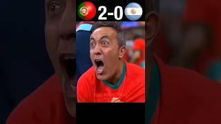 Ronaldo is angry 😈  portogul vs Argentina world cup 2026 imaginary youtube fotball shorts [upl. by Tracee]