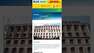 Blue Dart courier tracking Kaise kare  How to track blue dart courier shipment online [upl. by Ullyot]