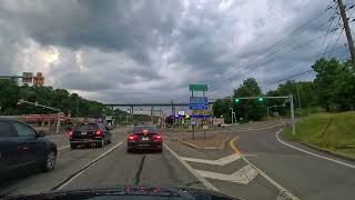 Arriving in Scranton PA in a Storm Timelapse Drive [upl. by Meit]