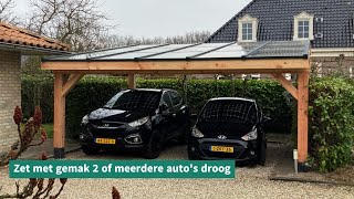 Carport met zonnepanel XL [upl. by Niwrehs]